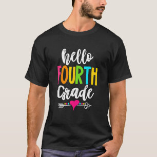 Camiseta Crianças Olá Professores do 4º ano Felizes Primeir