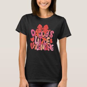 Camiseta Crianças Pai Pequeno Namorados Retro Groovy Valent