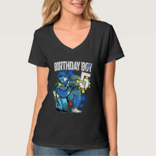 Camiseta Crianças Paintball Birthday Boy 5 Anos 5 Bi