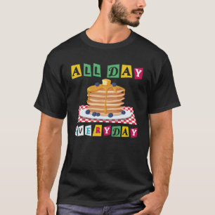 Camiseta Crianças Pancake Todo Dia Todo Dia