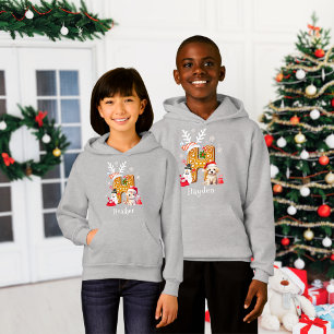 Camiseta Crianças Papais noeis de Natal Gingerpão Alphabet 