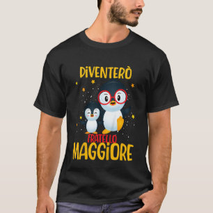 Camiseta Crianças Penguin Eu Vou Me Tornar Irmão Mais Velho