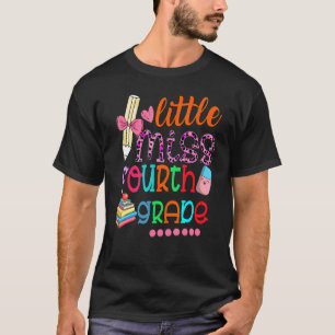 Camiseta Crianças Pequenas Senhoras Primeiro 4º Ano De Volt