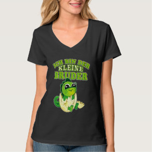 Camiseta Crianças Pequeno Irmão Bebê Dinossauro Filho Nasci