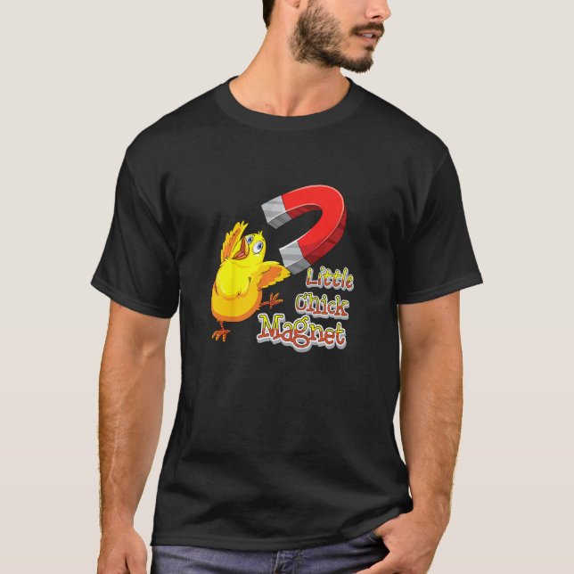 Camiseta Crianças Pequenos Pintinhos Magnetos Crianças Cria (Frente)
