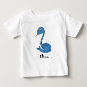 Camiseta Crianças Personalizadas Cobras Meninas Bebê T-Shir