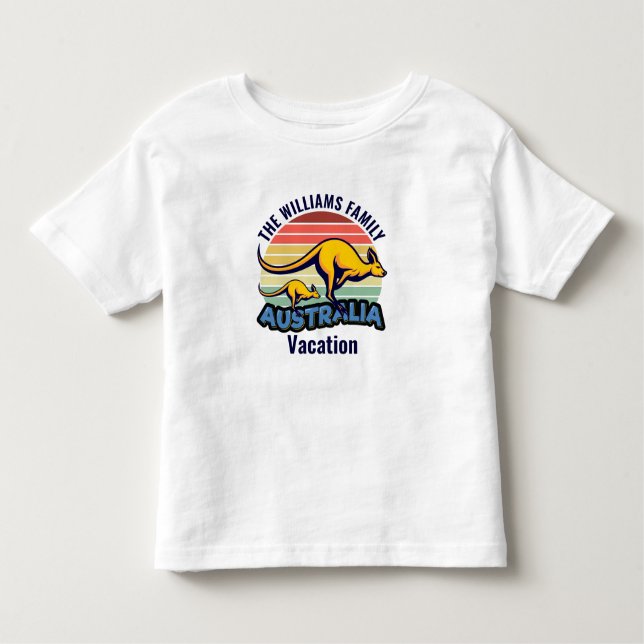Camiseta Crianças Personalizadas Da Corte Trip Cute Kangaro (Frente)