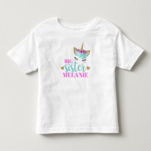 Camiseta Crianças Personalizadas da Grande Irmã Personali