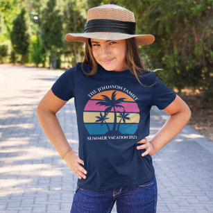 Camiseta Crianças Personalizadas de Árvore Tropical de Palm