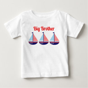 Camiseta Crianças Personalizadas De Nave-vela Náutica Cuta