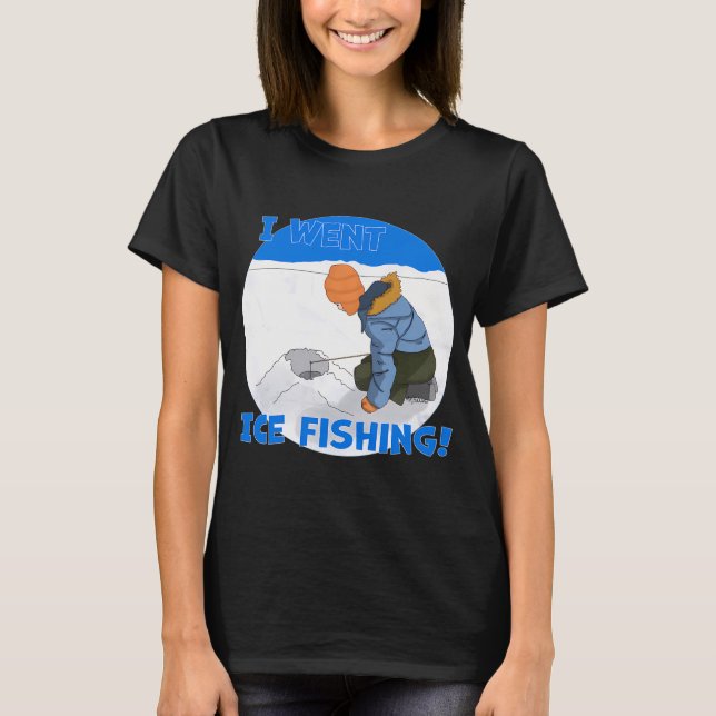 Camiseta crianças pescando no loch ness (Frente)