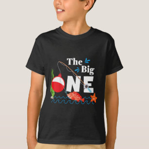 Camiseta Crianças Pescando O Grande Um Ano 1º Primeiro Aniv
