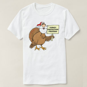 Camiseta Crianças Piadas de Ação de Graças Turquia esco