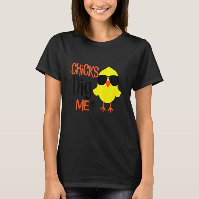 Camiseta Crianças Pintinhos Me Engravidando Dia Da Páscoa C (Frente)