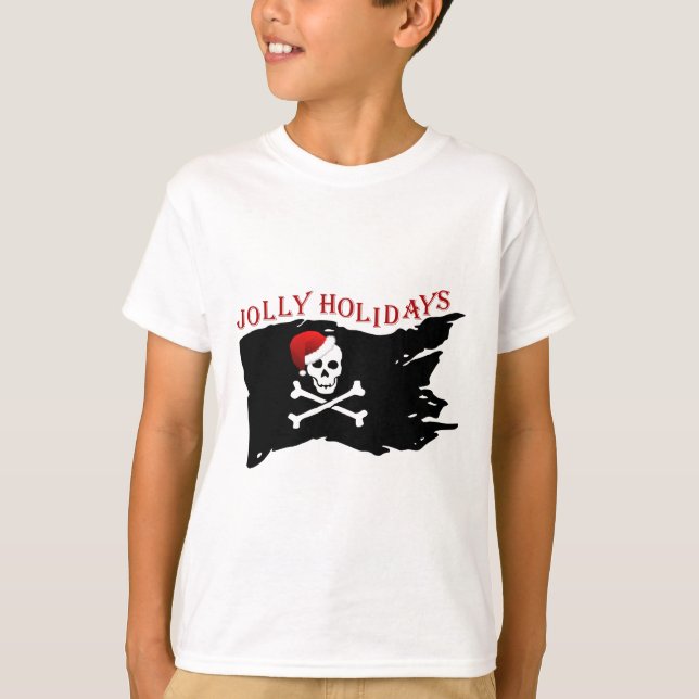 Camiseta Crianças Piratas de Natal (Frente)