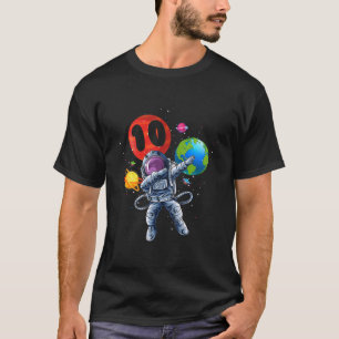 Camiseta Crianças - Planeta Astronauta Cuta Balão 10 Anos