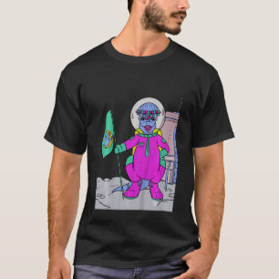 Camiseta Crianças Planeta Dino E Dinossauros No Espaço