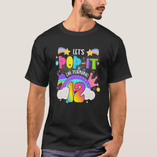 Camiseta Crianças Pop De 12 Ano Rapariga De Aniversário Uni