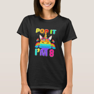Camiseta Crianças Pop, eu sou o 8º Aniversário das Decoraçõ