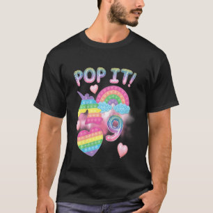 Camiseta Crianças Pop Nono Aniversário Garotas com 9 Anos U