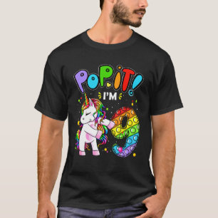 Camiseta Crianças Pop Nono Aniversário Raparigas de 9 Anos