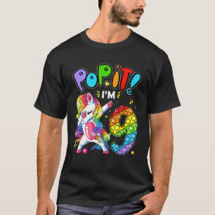 Camiseta Crianças Pop Nono Aniversário Raparigas de 9 Anos