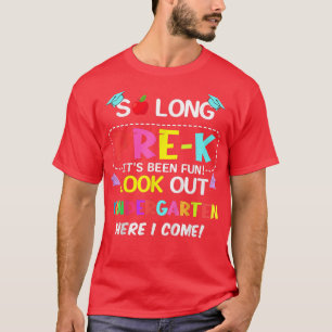 Camiseta Crianças Por Muito Tempo Pré-Jardim Infantil Aqui