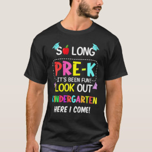 Camiseta Crianças Por Muito Tempo Pré-Jardim Secundário Do 