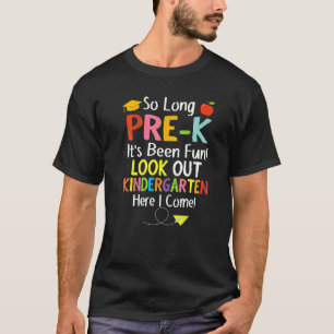 Camiseta Crianças Por Muito Tempo Pré-Jardim Secundário Do
