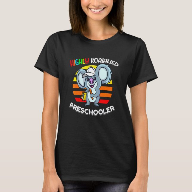 Camiseta Crianças Pré-Escolar Altamente Koalificado De Volt (Frente)