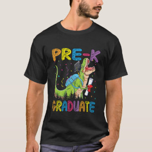 Camiseta Crianças Pré-Formando Dinossaur Trex Pré-Jardim In
