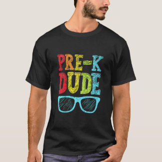 Camiseta Crianças Pré K Cara Primeiro Dia De Meninos Da Pré