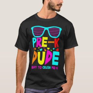 Camiseta Crianças Pré K Cara Pronta Para Esmagar Antes Que 