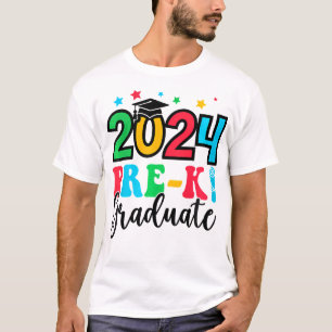 Camiseta Crianças Pré-K Formando 2024 Licença de Graduação 