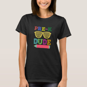 Camiseta Crianças Pré-K Meu Primeiro Dia De Pré-Escolas De