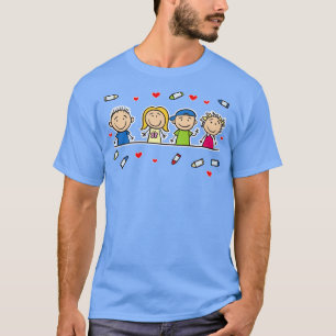 Camiseta Crianças Prek Pré-Escolas Infantis Crianças Kinder