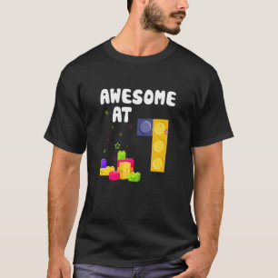 Camiseta Crianças - primeiro aniversario - Blocos De Blocos