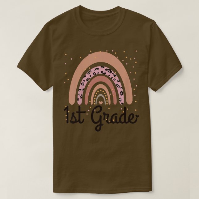 Camiseta Crianças Primeiro Dia De Meninas De Escola De Volt (Frente do Design)