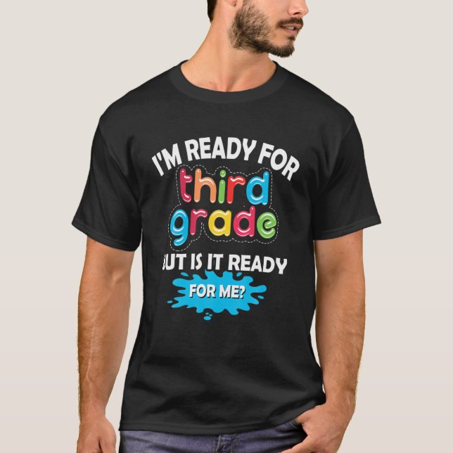 Camiseta Crianças Primeiro Dia De Terceiro Grau 3Rd Engraça (Frente)