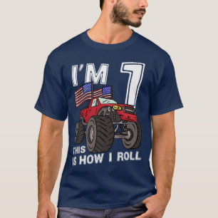 Camiseta Crianças primeiros aniversarios de monstros de 1 a