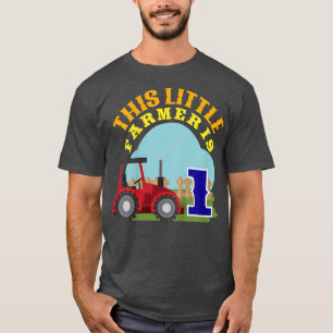 Camiseta Crianças primeiros aniversarios Este Pequeno Agric
