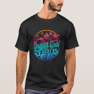 Camiseta Crianças Primo Família Tripulante Férias De Verão 