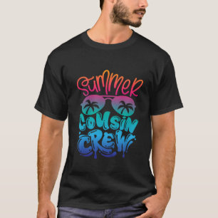 Camiseta Crianças Primo Família Tripulante Férias De Verão