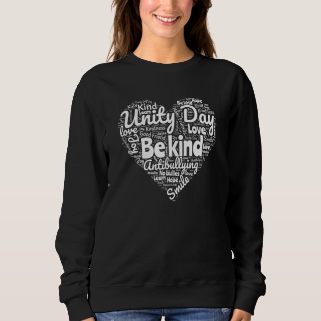 Camiseta Crianças Professora Bondade Unity Day Orange Heart (Frente)