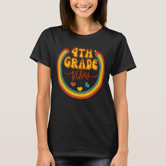 Camiseta Crianças Professores De Volta À Equipe Da Escola V (Frente)