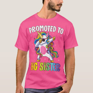 Camiseta Crianças Promovidas A Garotas Irmãs Grandes Que Da