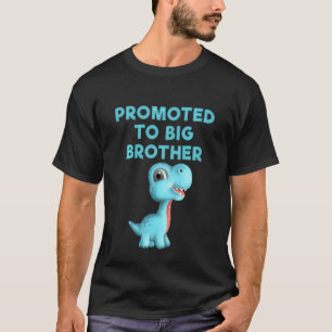 Camiseta Crianças Promovidas Ao Grande Irmão Cute Kids Dino