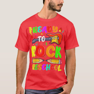 Camiseta Crianças Prontas Para Balançar O Violão Do Jardim 