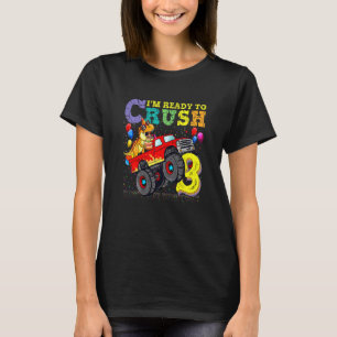 Camiseta Crianças Prontas Para Esmagar 3 Caminhão Monstro D