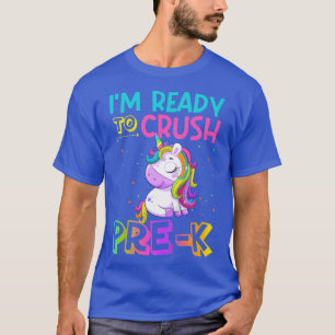Camiseta Crianças prontas para esmagar o PréK Unicorn de vo